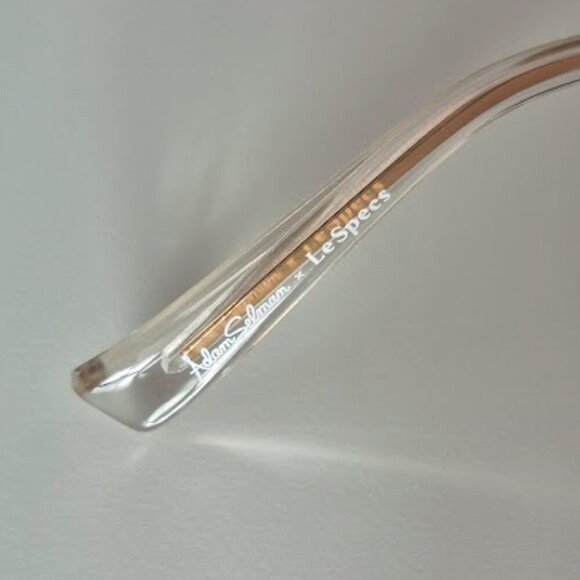 NWT Adam Selman x Le Specs gold mirrored lens shield inspired sunglasses - Picture 10 of 11